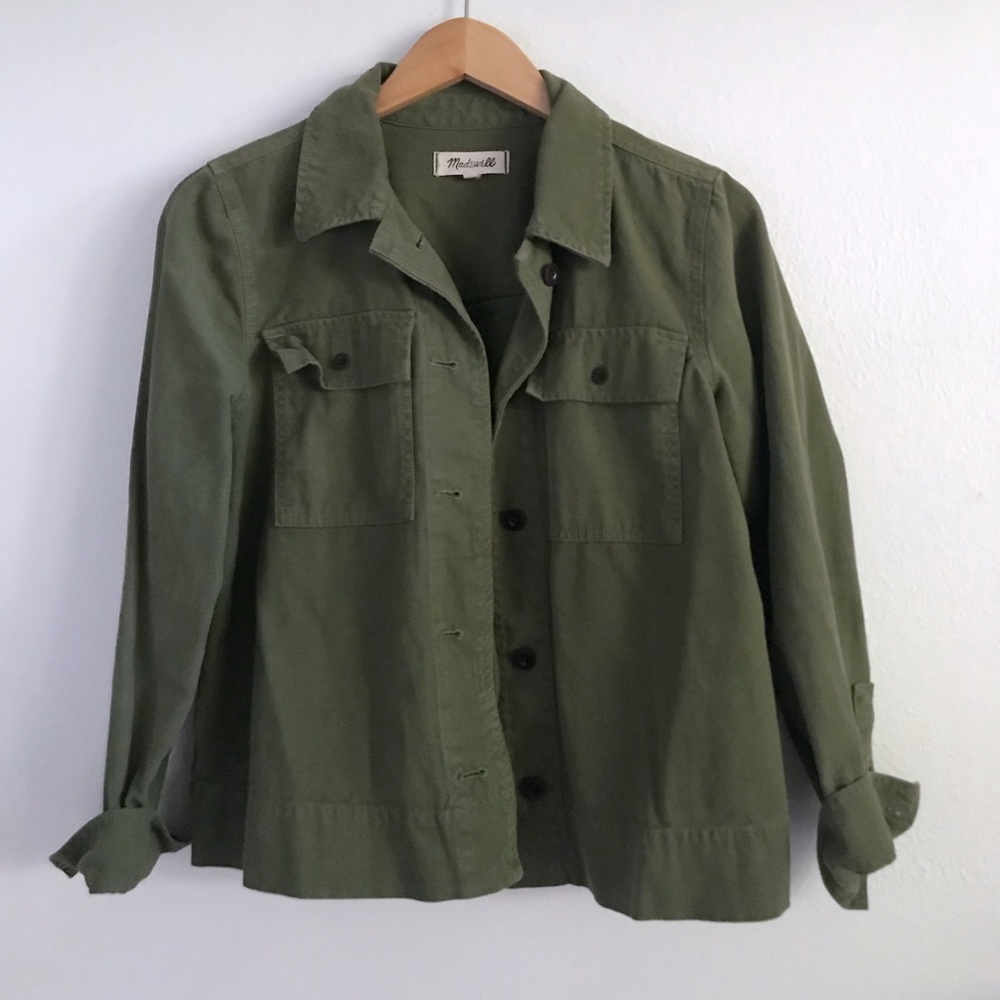 Madewell Northward Cropped Army Jacket